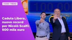 Caduta Libera, nuovo record per Nicolò Scalfi: 500 mila euro
