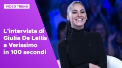 L'intervista di Giulia De Lellis a Verissimo in 100 secondi