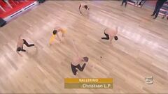 L'esibizione di Cristian