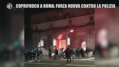 Coprifuoco a Roma, Forza Nuova contro la Polizia: due poliziotti feriti | VIDEO.