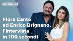 Flora Canto ed Enrico Brignano, l'intervista in 100 secondi