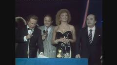 Massimo Boldi, Milly Carlucci e Lino Banfi ritirano il Telegatto 1984