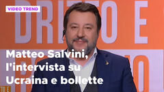 Matteo Salvini, l'intervista su Ucraina, bollette e crisi energetica