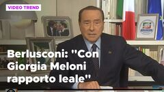 Silvio Berlusconi: "Con Giorgia Meloni rapporto leale"