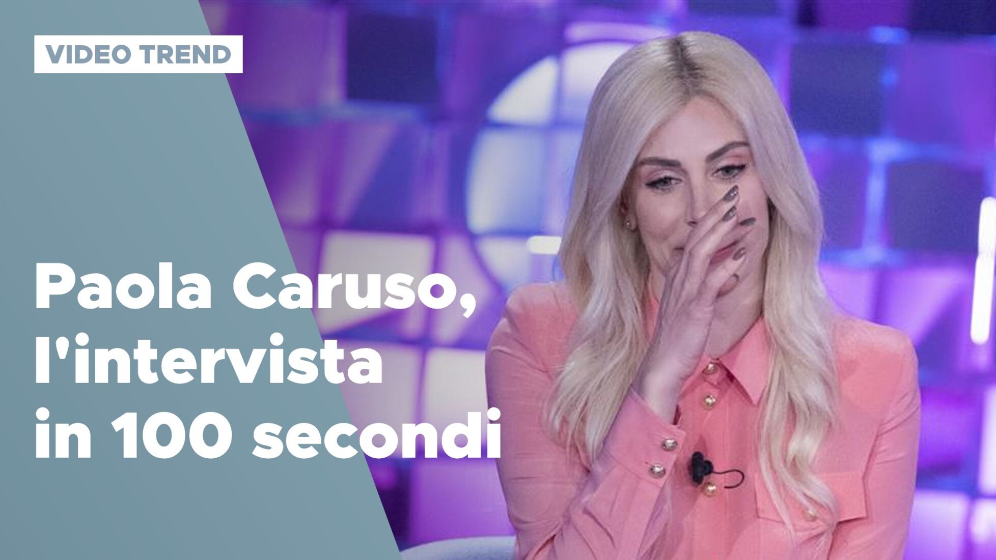 Verissimo Paola Caruso l intervista in 100 secondi Video Mediaset Infinity