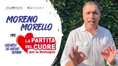 Moreno Morello per "La Partita del Cuore per la Romagna"
