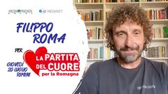 Filippo Roma per "La Partita del Cuore per la Romagna"