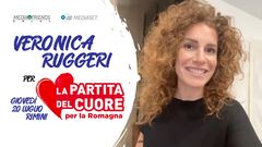 Veronica Ruggeri a Morining News per "La Partita del Cuore per la Romagna"