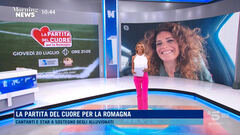 Veronica Ruggeri a Morining News per "La Partita del Cuore per la Romagna"