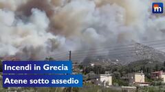 Incendi in Grecia, Atene assediata dal fuoco