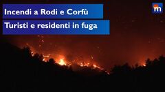 Incendi a Rodi e Corfù, migliaia di turisti e residenti in fuga