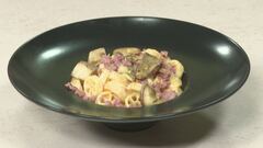 Pasta cheddar, porcini e salsa teriyaki