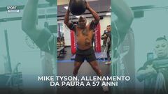 Mike Tyson, allenamento da paura a 57 anni