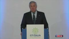 Tajani: "L'obiettivo politico del G7 si chiama de-escalation"