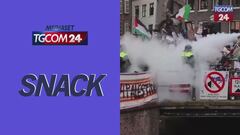 Scontri ad Amsterdam tra polizia e studenti filopalestinesi