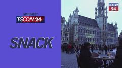 Bruxelles, edifici illuminati per la Giornata dell'Europa