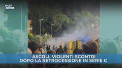 Ascoli: violenti scontri tra ultras e Polizia