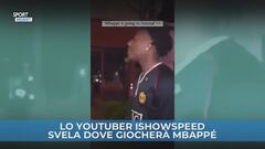 Lo Youtuber Ishowspeed svela dove giocherà Mbappé