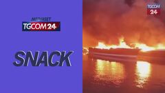 Incendio nel porto di Medolino, distrutte 22 barche