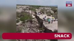 Messico, una crepa lunga sei km si apre nel terreno