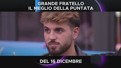 Grande Fratello, il meglio della puntata del 16 dicembre