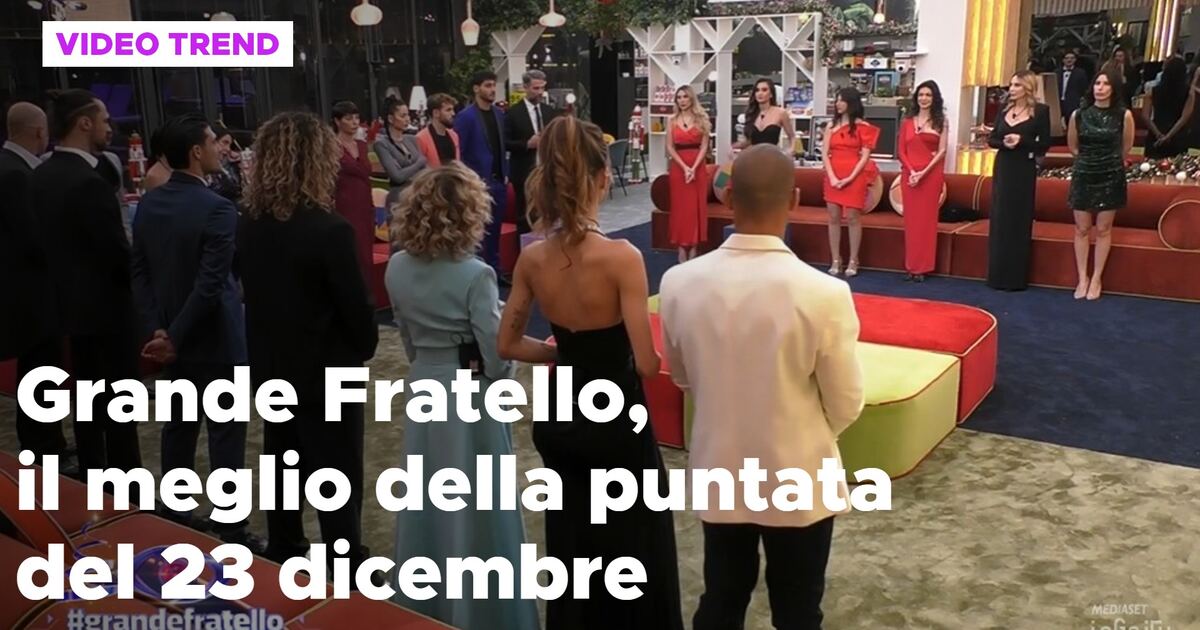 Grande Fratello, il meglio della puntata del 23 dicembre