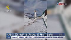 Breaking News delle 16.00 | Cade seggiovia in Spagna, 17 feriti gravi