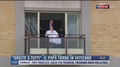 Breaking News delle 17.00 | "Grazie a tutti", il Papa torna in Vaticano