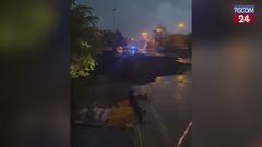Maltempo nel Vicentino, crolla il ponte dei Nori