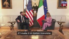 Meloni "tuttofare" con Vance: "C'è un traduttore? No? Ok, faccio da sola"