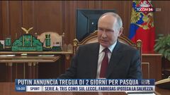 Breaking News delle 18.00 | Putin annuncia tregua di 2 giorni per Pasqua