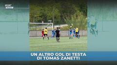 Il figlio di Javier Zanetti non si ferma più: un altro gol di testa!