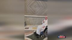 Papa Francesco a sorpresa a San Pietro