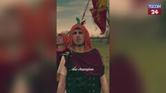 Sinner, il Gladiatore: i Carota Boys festeggiano il ritorno in campo a Roma