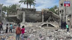 Macerie e distruzione a Gaza, Deir el-Balah dopo i raid israeliani