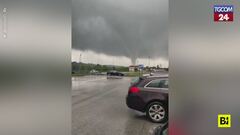 Maltempo in Friuli, tromba d'aria a Buja