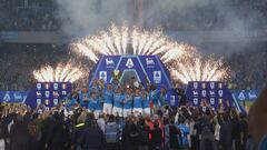 La premiazione del Napoli campione d'Italia 2024-2025