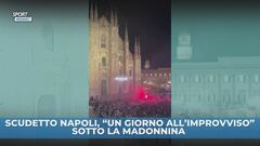 Lo scudetto del Napoli arriva a Milano: festa in piazza Duomo