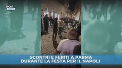 Scontri e feriti a Parma durante la festa per il Napoli