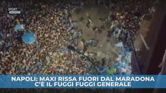 Napoli: maxi rissa fuori dallo stadio Maradona
