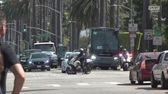 Inter, l'arrivo in hotel a LA
