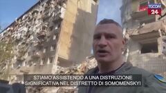 Il sindaco di Kiev tra le macerie: "Un altro attacco dei barbari russi"
