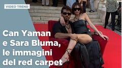Can Yaman e Sara Bluma, le immagini del red carpet (e del bacio)