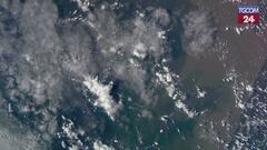 L'incontro tra il Rio delle Amazzoni e l'Oceano Atlantico visto dallo Spazio