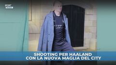 Haaland con la nuova maglia nera del City: fa già paura agli avversari