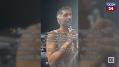 Marco Mengoni, al concerto in prima fila c'è un fidanzato "annoiato": "È un eroe"