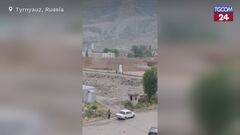 Frana di fango in Russia: evacuate centinaia di persone a Tyrnyauz