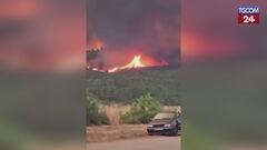 Portogallo, incendio a Vila Real: nube pirocumulo visibile a chilometri di distanza