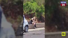 La vacanza in Sardegna di Giacomo Genny Urtis parte col "botto": auto distrutta
