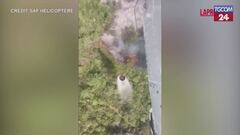 Francia, elicottero in azione per spegnere un grosso incendio in una foresta